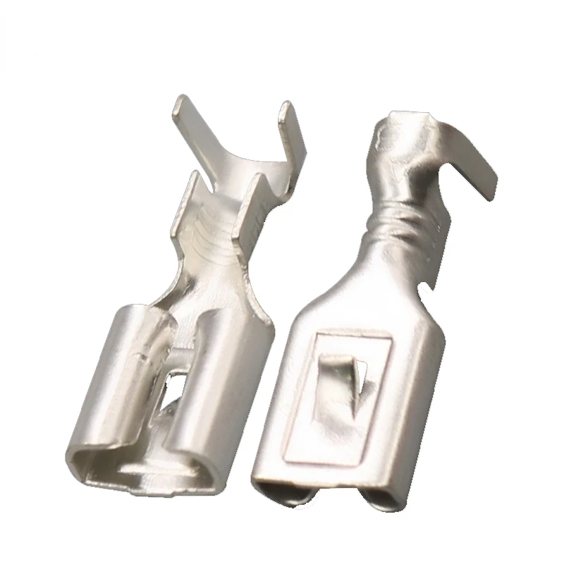 

20/50/100/200/500 Pcs DJ623-E4.8A Tinned Copper Terminal Vehicle Wiring Harness Female Connector 4.8 Series Insert Spring Pin