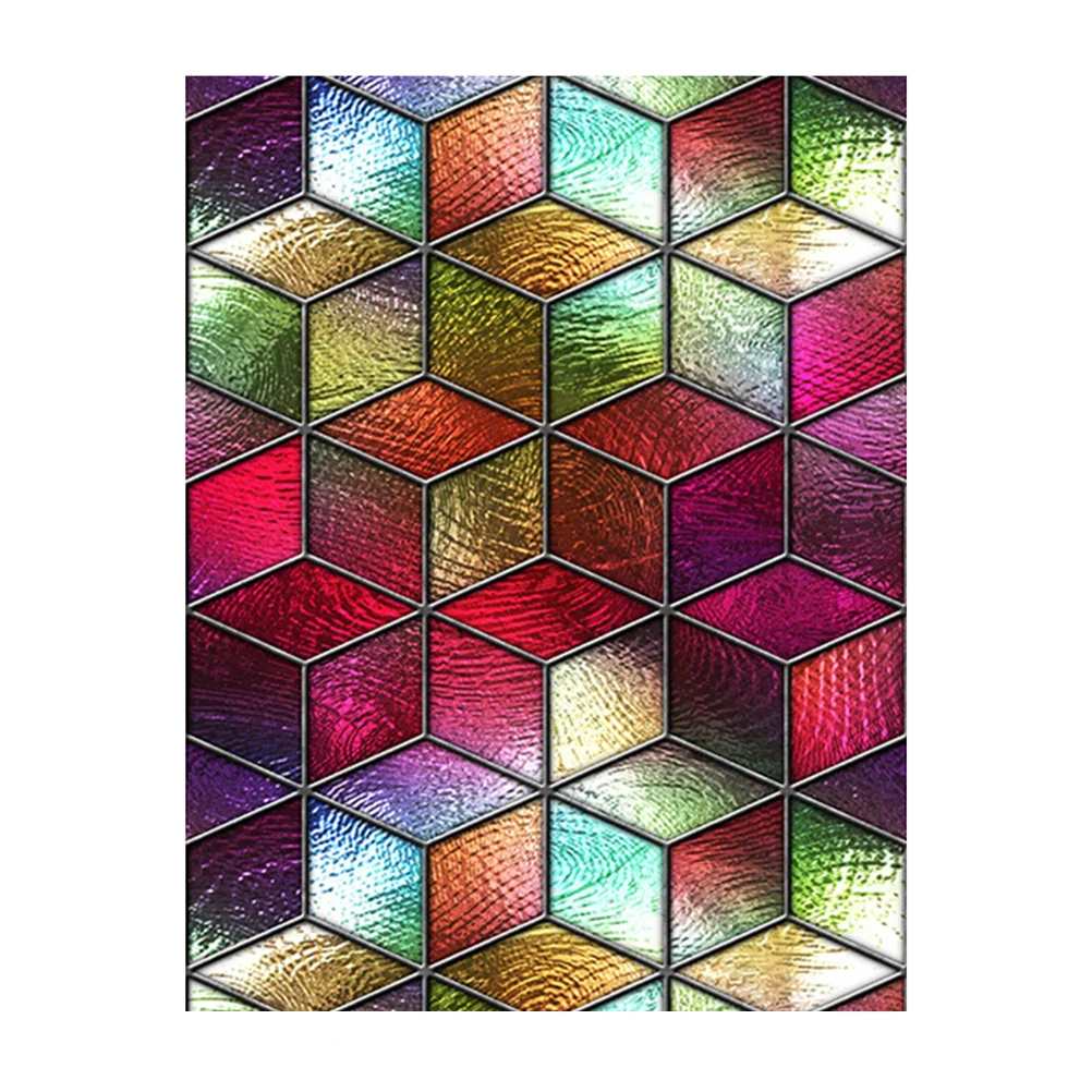 

Window Film Privacy Static Stained Cling Decal Rainbow Decorative Sticker Non Tint Frosted Adhesive Home Vinyl Decals Glue Way