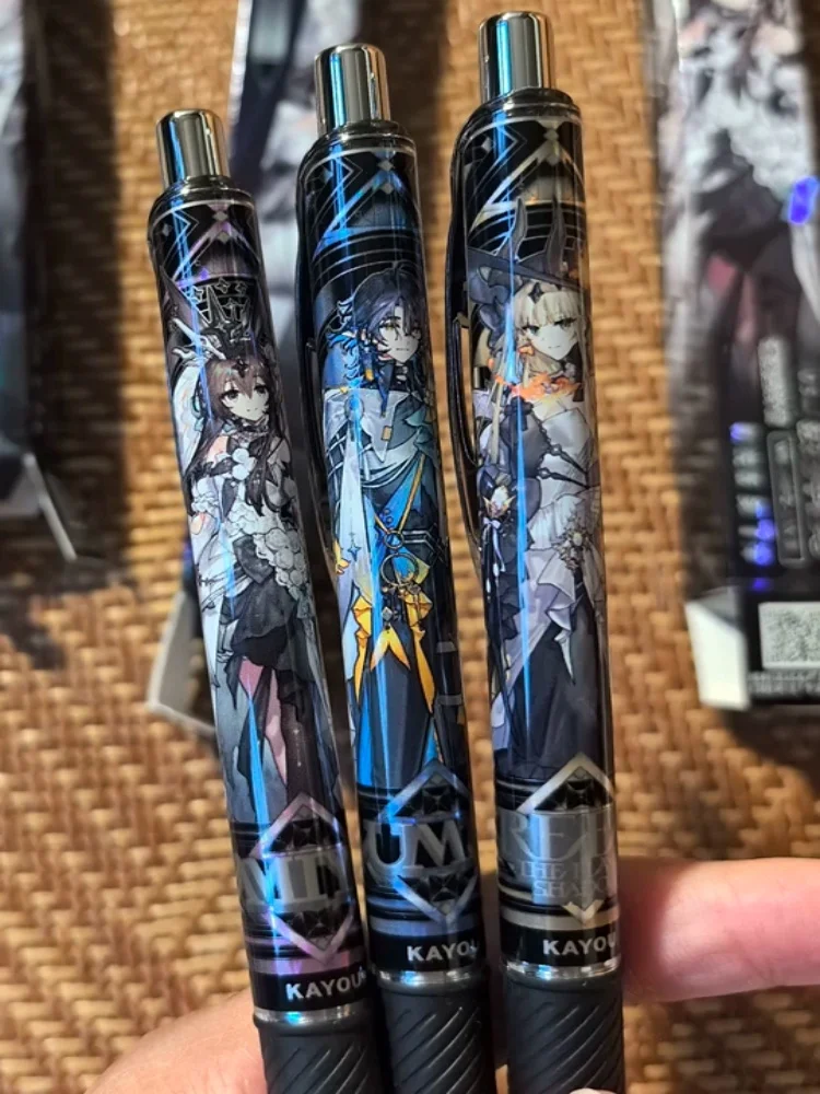 Фото Гелевая ручка Kayou Arknights Retractable Elite Version First Wave Blind Box, 0,5 мм, черные чернила, канцелярские товары для офиса и повседневного письма №2
