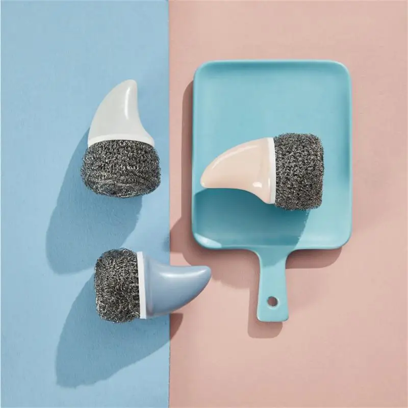 

Creative Shark Handle Steel Wire Ball Cleaning Ball Stainless Steel Wire Ball Pot Cleaning Brush Pot Brush Hot Sale