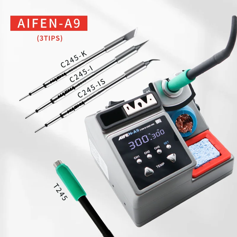 

Паяльная станция AIFEN A9 с жалами C210 C245 C115