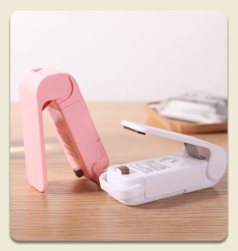 

Mini Heat Bag Sealing Machine Portable Food Package Bag Closure Clip Plastic Thermal Bag Sealer Machine Kitchen Storage Accessor