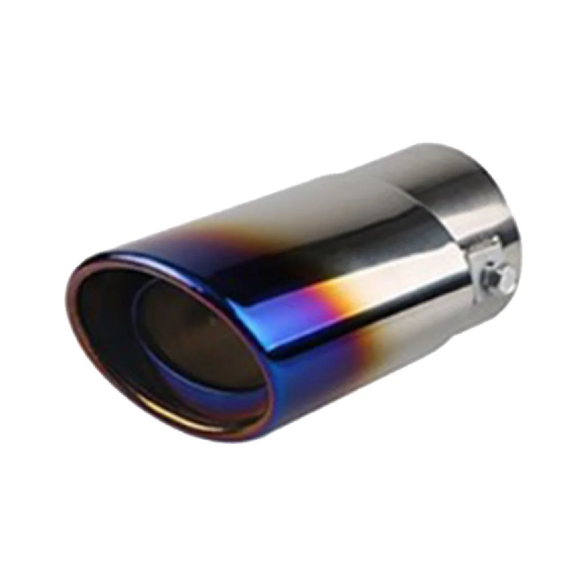

Car Stainless Steel Baked Blue Straight Exhaust Tail Throat Round Tube Universal Fits Car Accessories