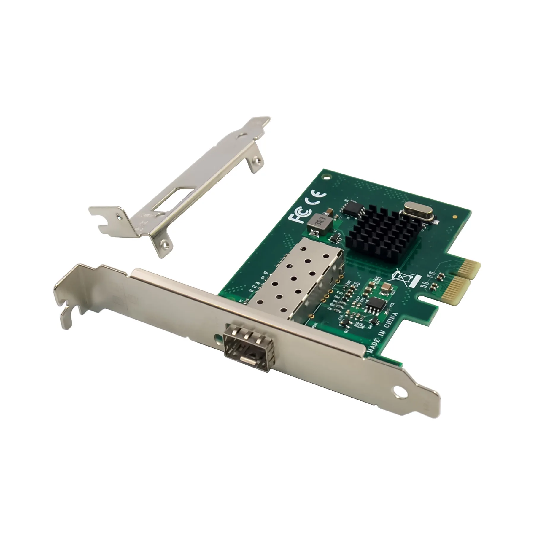 SFP PCIe Однопортовый сервер гигабитная волоконная сетевая карта для настольного