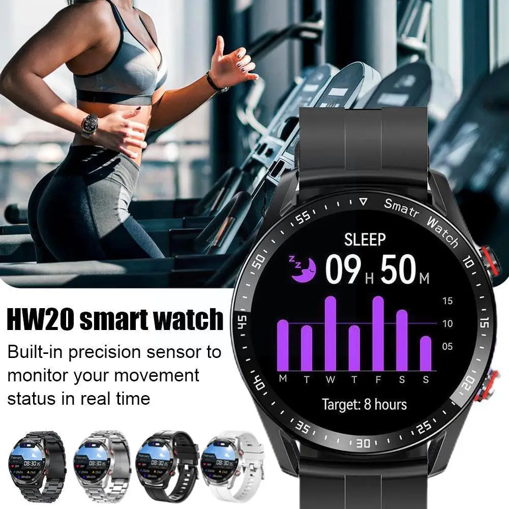 

HW20 Smart Watch ECG+PPG Business Stainless Steel Strap Watch Call Waterproof Smart I9 Bluetooth U1S6