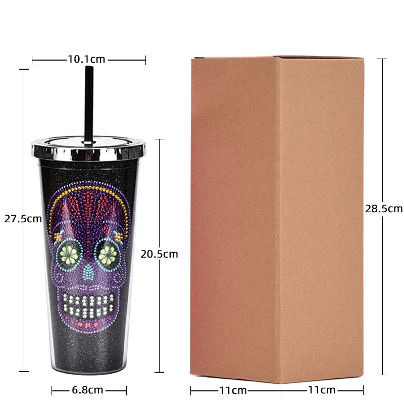 Термос из нержавеющей стали 700 мл с соломинкой