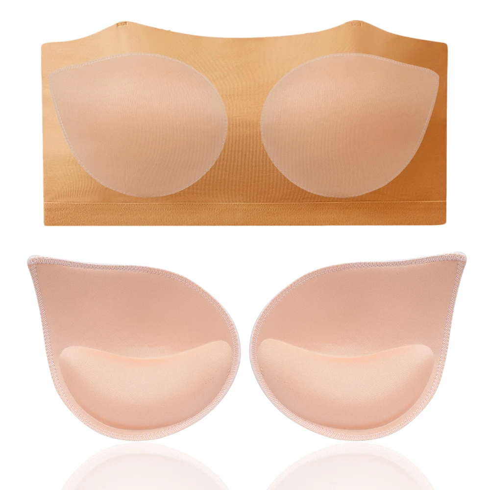

2pcs 1pair Women Intimates Accessories Sponge Swimsuit Breast Push Up Bra Padding Chest Enhancers Bra Foam Insert Chest Cup
