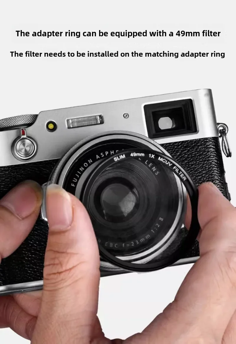 Металлическая бленда для Fuji X100VI X100V X100F X100T X100S