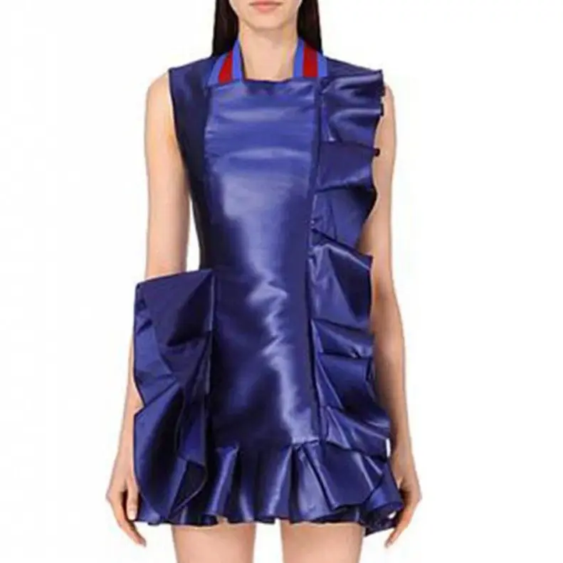 

Атласное платье с высоким воротником, королевское синее мини-платье, вечерние платья с оборками, облегающее платье, искусственное коктейль...