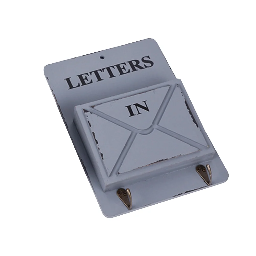 

Entryway Letter Organizer Key Mail Rack Wall Mounted Clothes Hanger Post Storage