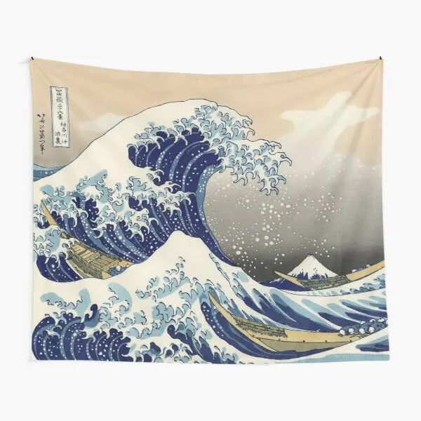 Великолепный волнистый гобелен канагава с художественной печатью украшение для