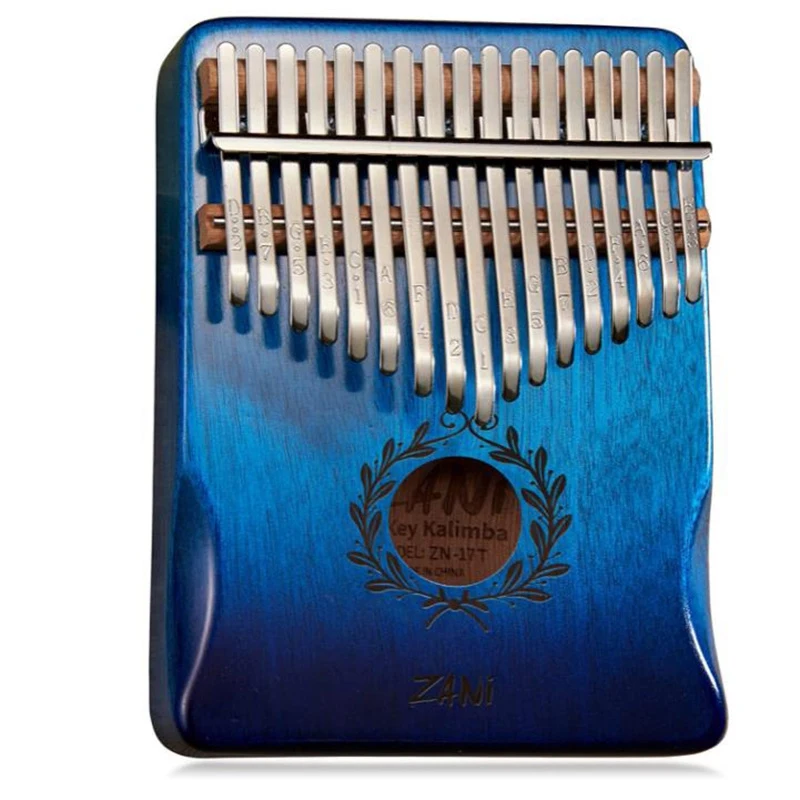 

Zani Kalimba Thumb Piano 17 Keys With Engraved Notes Olive Branch Pattern Handhold Cute Finger Piano For Kids Adult Beginner