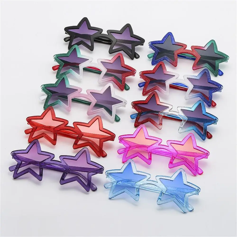 

10 PCS Summer Fashion Pentagram Sunglasses Personality Trend Party Beach Funny Sun Glasses Multicolor Glasses Wholesale