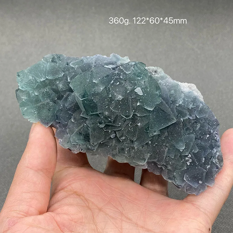 100% натуральный Китай Фуцзянь синий зеленый флюорит кластер минералов камни и