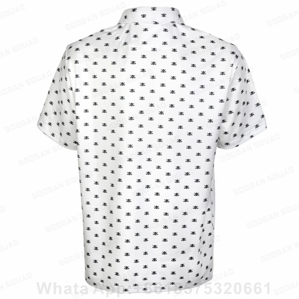 Men's Outdoor Sports Polo Shirt Plus Size Short Sleeve Polo T-Shirt Fishing Golf Clothing Quick Dry Casual Tops