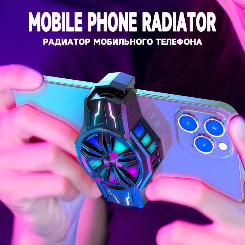 

New S1 Streamer Phone Cooler Semiconductor Cooling Rapid Cooling Artifact Universal Silent Phone Stand for iPhone Samsung Xiaomi