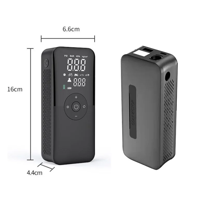 Воздушный компрессор 90 PSI портативный Электрический насос для колес с цифровым