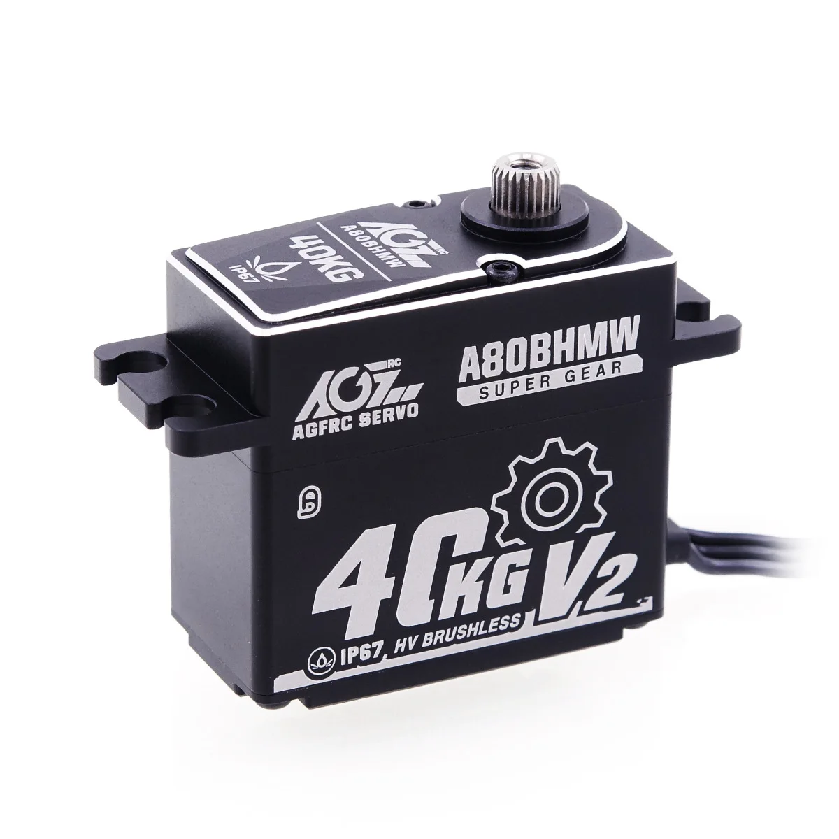 Водонепроницаемый бесщеточный сервопривод AGF A80BHMW V2 с высоким крутящим моментом