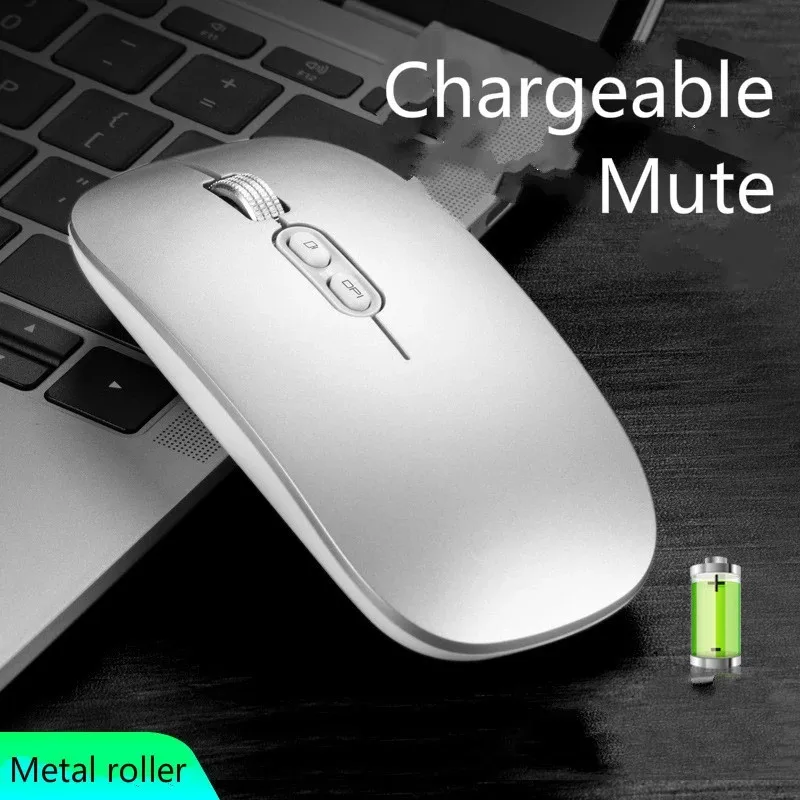 

Gaming Mouse Rechargeable 2.4GWireless Bluetooth Mouse Mute Ergonomic Mouse For Computer Laptop LED Backlit Mice For IOS Android