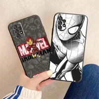 marvel iron man spiderman phone cases for samsung galaxy s20 fe s20 lite s8 plus s9 plus s10 s10e s10 lite m11 m12 funda coque