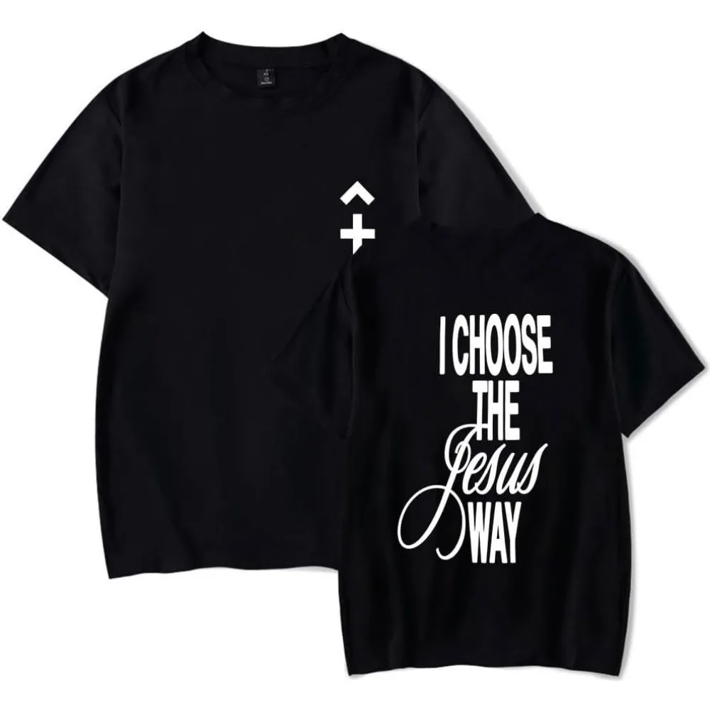 Футболка Phil Wickham I Choose The Jesus Way унисекс хип-хоп летняя модная футболка с короткими