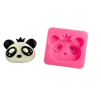 new creative animal panda silicone molds for diy jewelry making epoxy resin casting molds cake chocolate moulds decorative craft