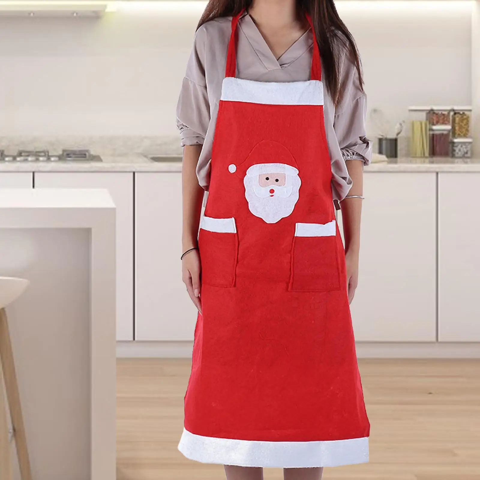 Фартуки для кухни с Санта-Клаусом забавный костюм Кухонные фартуки праздничный