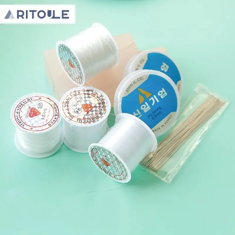 Белая леска эластичная сделай сам ожерелье ручной работы браслет аксессуары