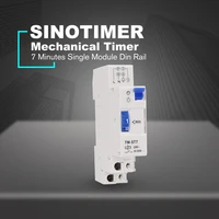 220v 7 minutes mechanical timer 18mm single module din rail staircase timer time switch instruments
