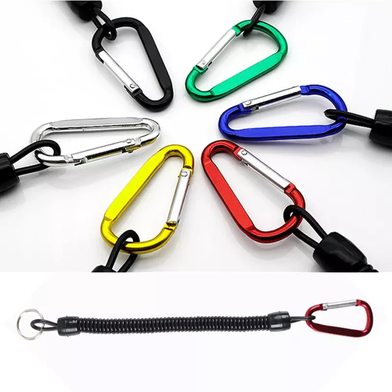 

A Quick-release Buckle Anti-lost Swimming Goggles Spiral Spring Coil Lanyard Safety Emergency Tool Swimming Pool and Accessories