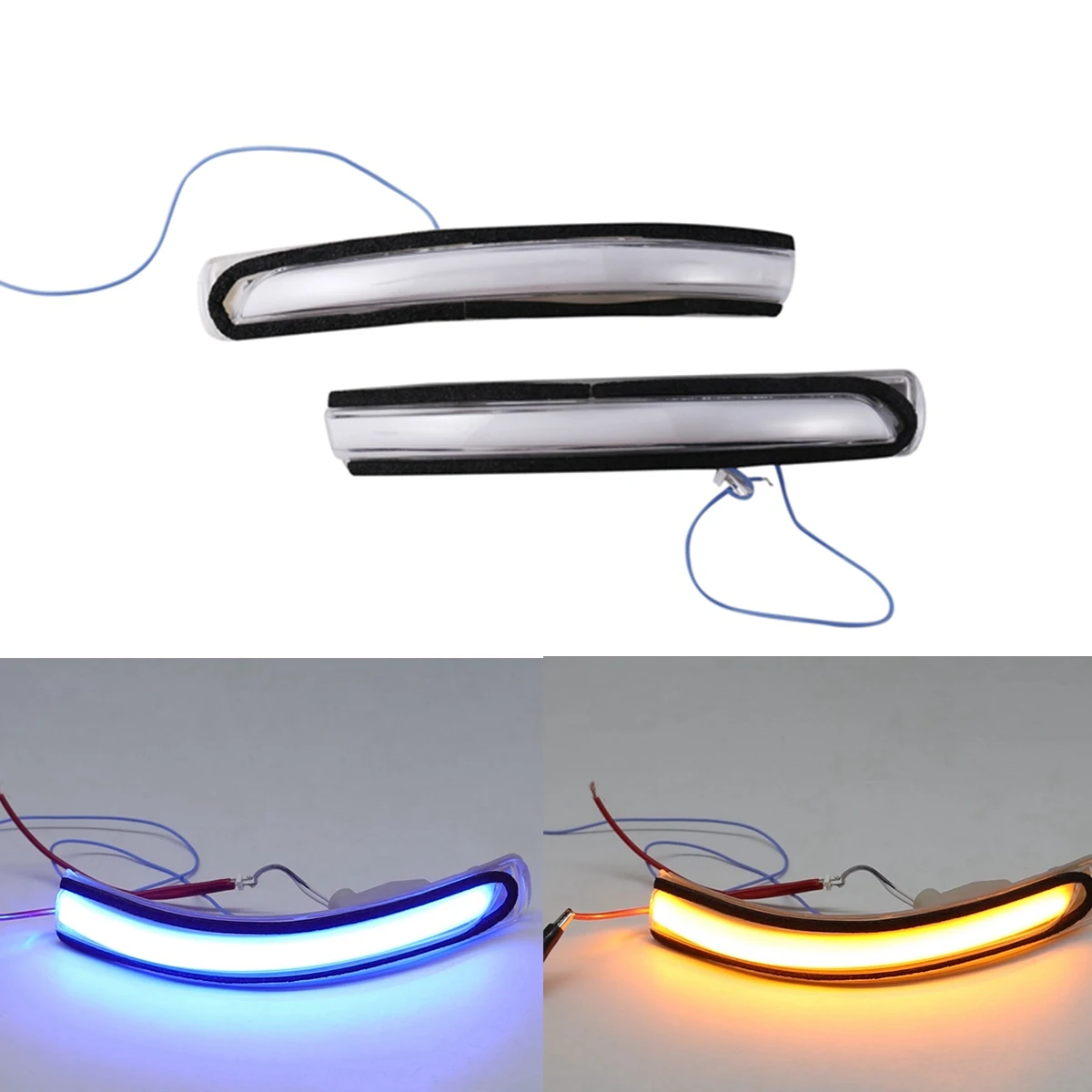 

Светодиодная лампа для зеркала заднего вида, светодиодный Динамический указатель поворота, индикатор поворота для KIA Rio 2012-2016 87624-1W000 87614-1W000, ...