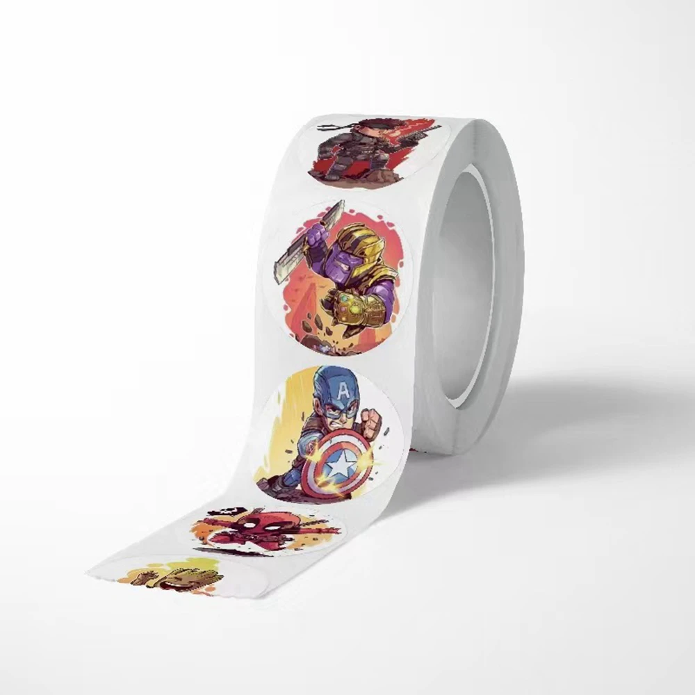 500 шт./рулон наклейки из мультфильмов