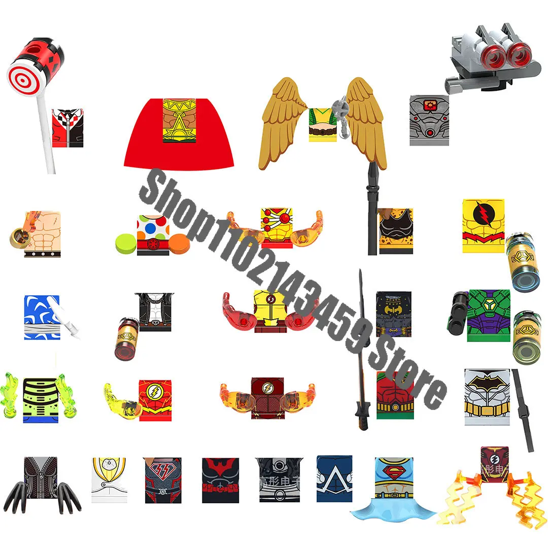 WM blocks 6024 6033 228 The Flash batman Robin supergirl anime bricks movies mini Action toy Figures Assemble toys kid gifts