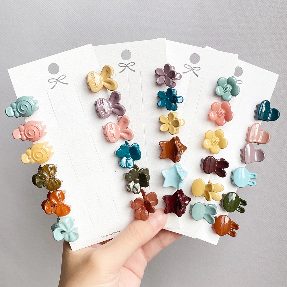 

Мини-заколки для волос с цветами и звездами, 20/30/50 шт.