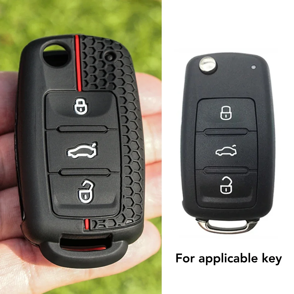 

Силиконовый Чехол Для Автомобильного Ключа Для VW Golf 4 POLO Passat B5 T4 Seat Cordoba Altea XL Leon Skoda Octavia Superb - ...