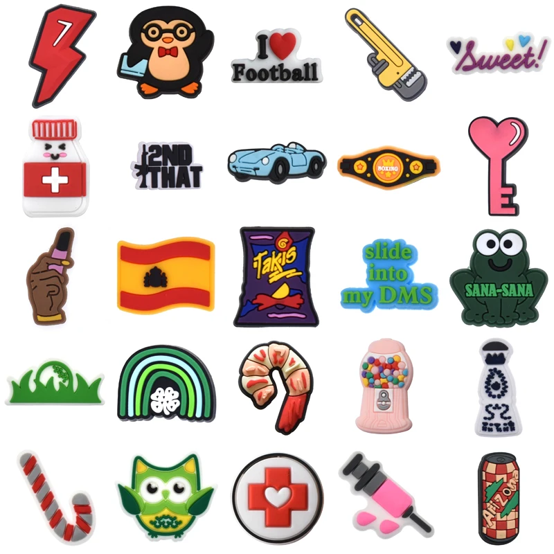 

Men Packs Girl Wholesale Bulk Women Charm Decorations for Crocs Gifts Shoe Charms Kids Shoes Accessories Boy Para Pins Set Jeans