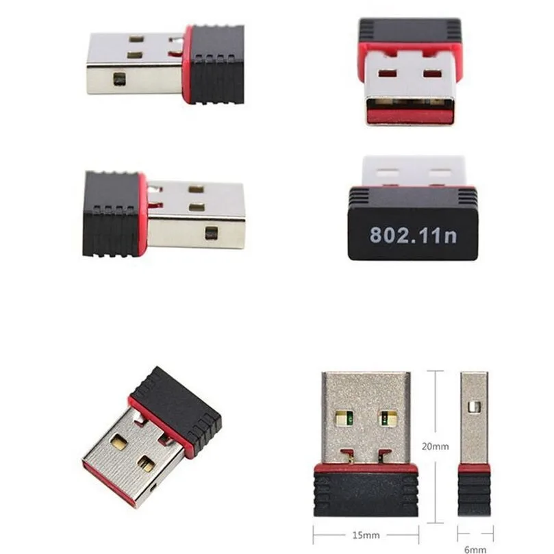 USB беспроводная сетевая карта 150 м мини беспроводной приемник портативный Wi-Fi