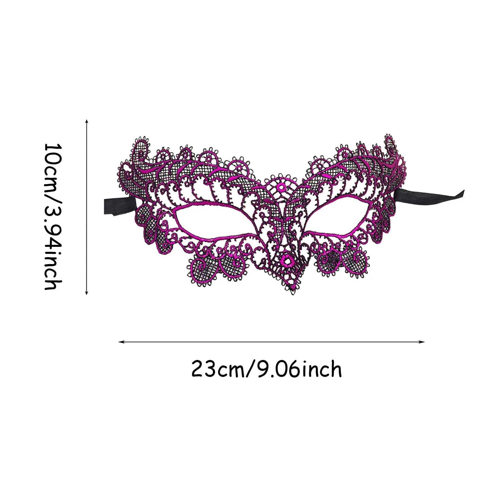 Черная кружевная Маска Queen вышивка искусственная Карнавальная маска Женские