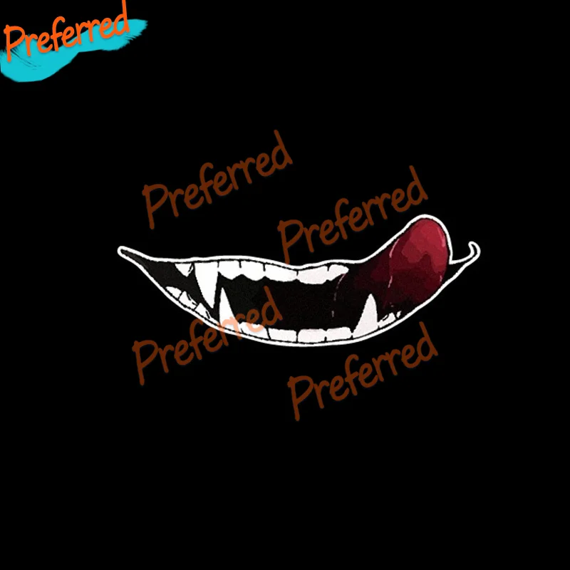 Высокое качество страшный дьявол улыбка аниме наклейка для мотокросса гоночный