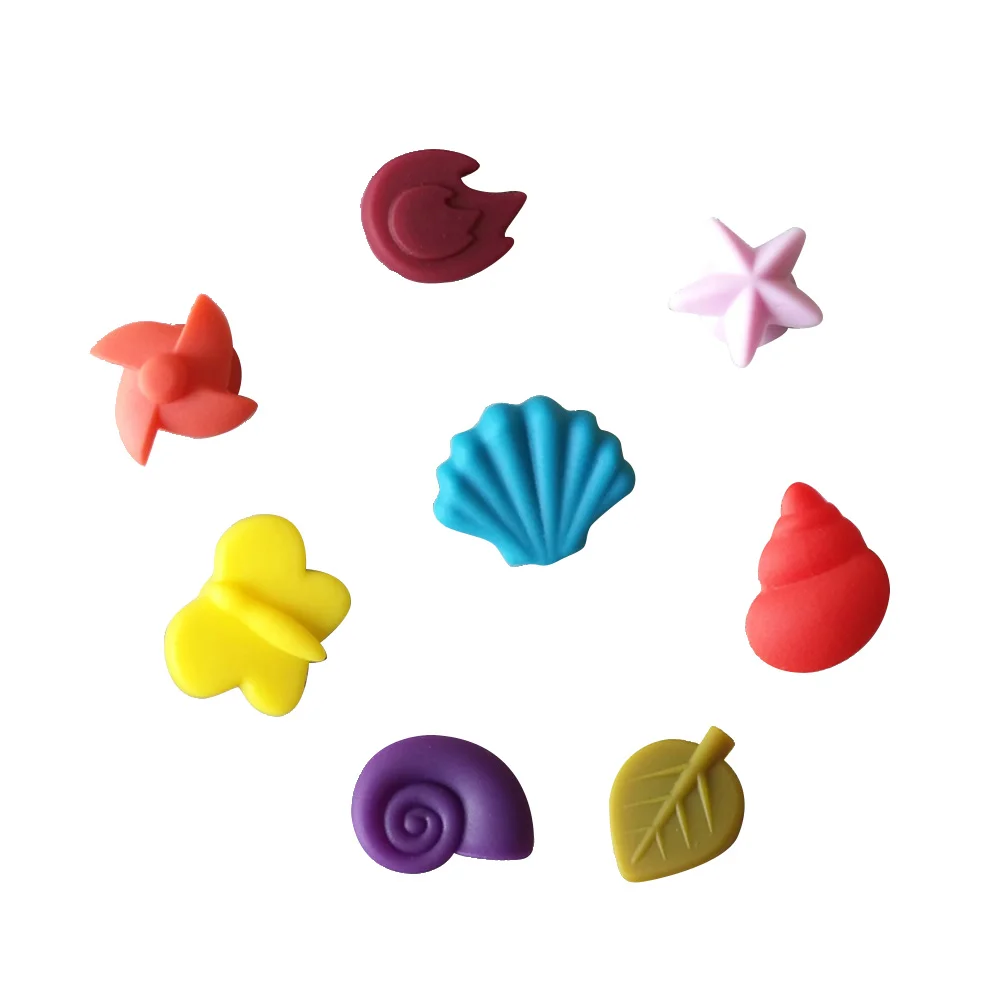 

8 Glass Cup Marker Glass Charms Markers Glass Charm Charm Tags