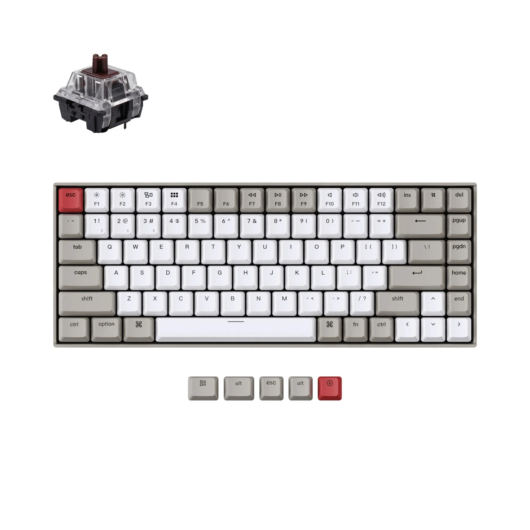 Keychron K2 K 75% раскладка 84 клавиши Bluetooth Беспроводная Механическая игровая