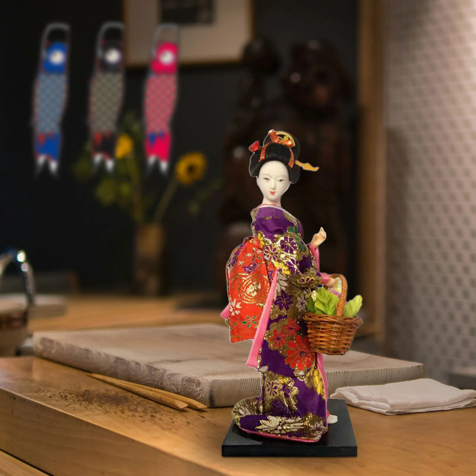 Искусственная кукла статуэтка гейши украшение для шкафа магазина гостиной