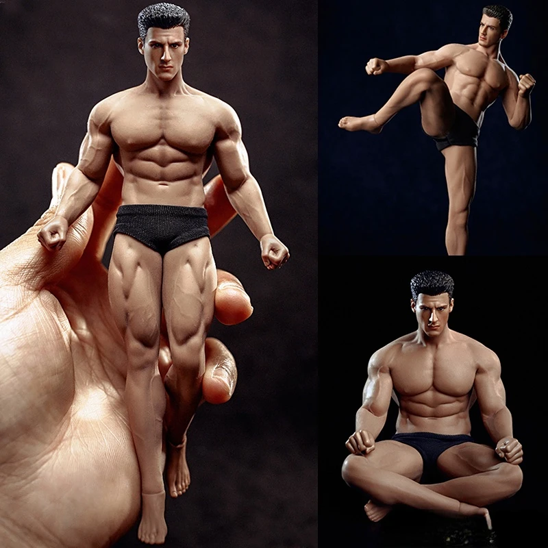 В наличии TBLeague 1/12 супер-гибкая Мужская бесшовная фигурка тела с лепкой головы TM01A /TM02A фитнес Suntan Skin