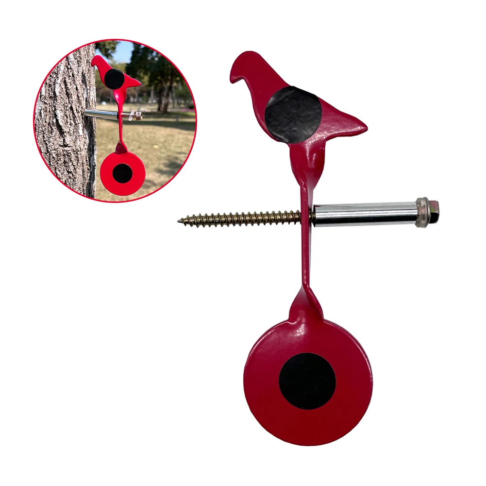 

Outdoor Shootings Target Hunting Training Carbon Steel Targets With Double Spinners 360° Rotation Protable Exercise Tool