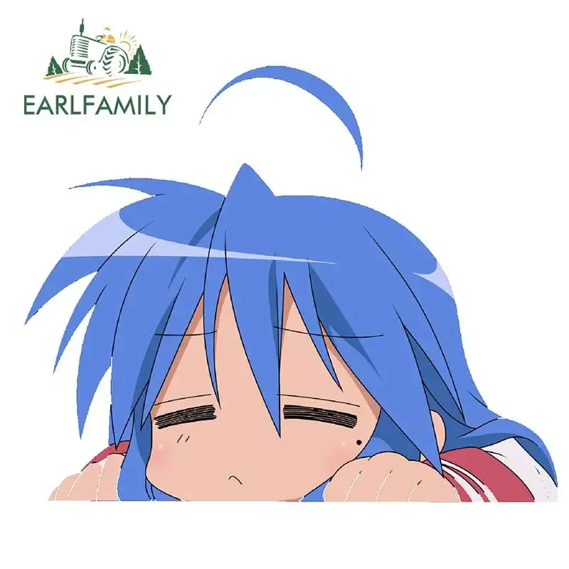 

EARLFAMILY 13 см Izumi Konata граффити автомобильные наклейки наклейка на мотоцикл водостойкая аниме защита двери автомобиля виниловый материал Декор