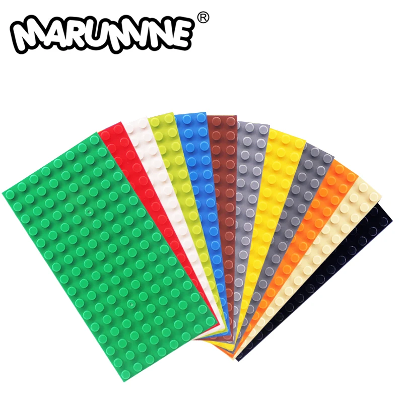 Основание Marumine 8x16, 5 шт., детали конструктора MOC, совместимы с аксессуарами 92438, Классическая Базовая плата «сделай сам»