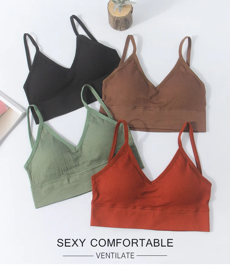 

Sujetador Flexible de Algodón para Mujer, Bralette Sexy de Realce, Lenceria a la Moda, Top, Ropa Interior, Supply Sujetador Flex