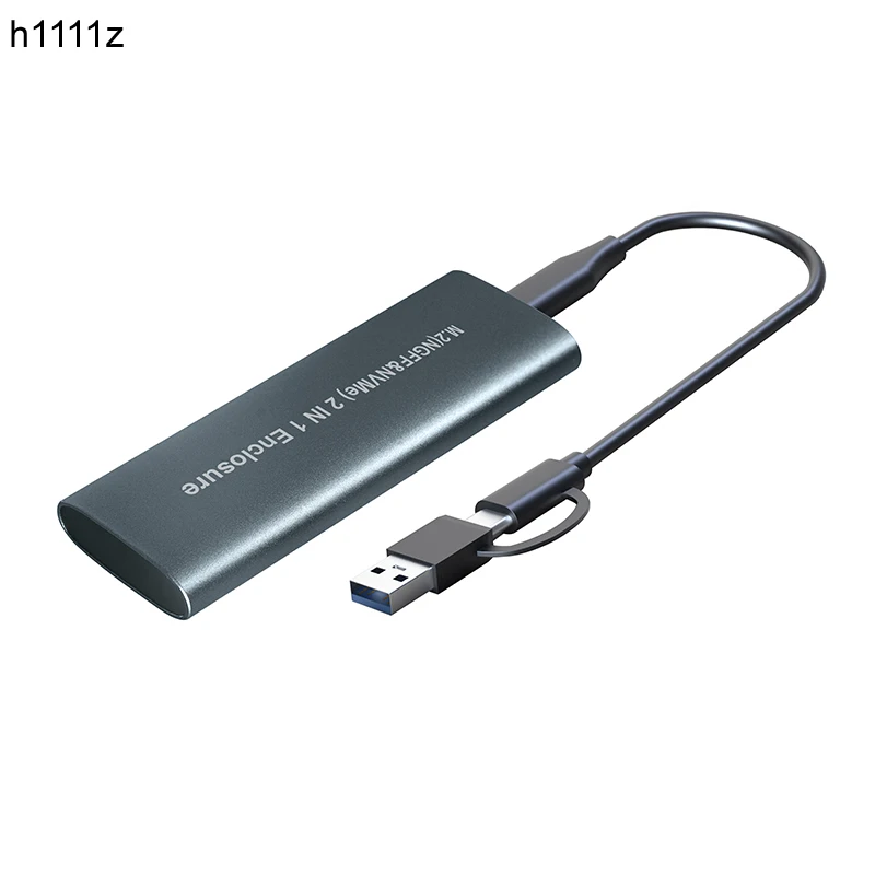 

NEW M.2 NVME PCIe NGFF SATA to USB 3.1 SSD Case Aluminum Adapter For 2230 2242 2260 2280 NVMe/SATA M2 SSD RTL9210B Dual Protocol