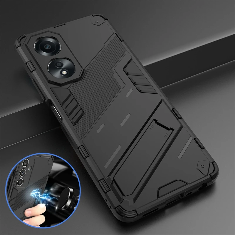 Чехол для OPPO A38 A58 A78 4G противоударный чехол с подставкой телефона A 38 58 78