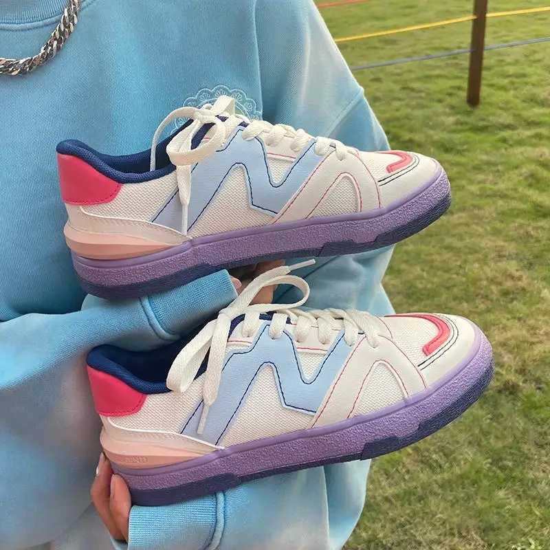 

Fashion Mesh Summer Shoes 2022 Patchwork Breathable Mix Colors Zapatillas Mujer Casual Students Outside Daily Footwear